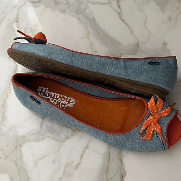 Open toe ballet flats - Picture 2 of 4